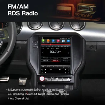 Ford Mustang 2015 2016 2017 2018 2019 Auto Raadio Mms Tesla Android 9.0 süsteemi GPS Navigation stereo Mängija juhtseade