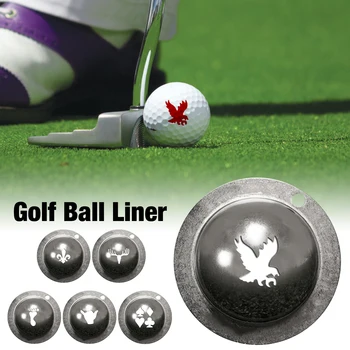 Golf Ball Rida Sm Šabloon Armas Muster Tähestik Roostevabast Terasest Sm Pen Golf Paneb Positsioneerimine Aidsi Väljas Golf Spordi