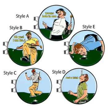 Golf Ball Sm Hat Clip Tsingi Sulam Ring Loominguline Palli Mark Vahend Golf Spordi-Tarvikud Golf Kingitused Mehed Naised