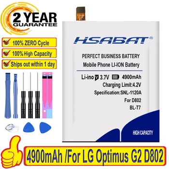 HSABAT BL-T7 4900mAh Aku LG Optimus G2 D802 D803 4G LTE D800 D801 LS980 Patareid