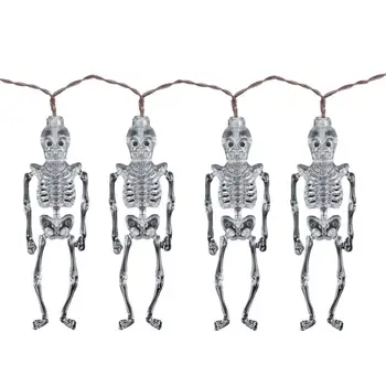 Halloween Skelett String Valgus Kummitavad Väljas Kaunistamiseks Valgust Pidulik Halloween String Led Valgustus Siseruumides/väljas