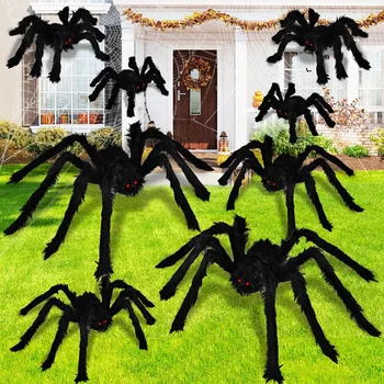 Halloween Suur Palus Spider Õudus Halloween Spider Decor 30-200cm Spider Väljas Pool Vaimu Maja Koda Prop Spider -, Plüüš-Mänguasi