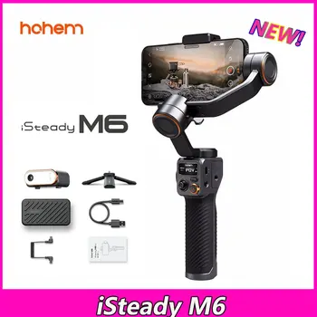 Hohem iSteady M6 3-Telje Pihuarvutite Nutitelefoni Gimbal Selfie Stabilizer Magnet Full Color Fill Light iPhone Xiaomi