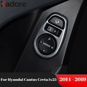 Interjööri Aksessuaarid Hyundai Cantus Creta ix25 2014-2019 Matt Auto Rearview Mirror reguleerimise Lüliti Nupp Paneeli Katta Sisekujundus