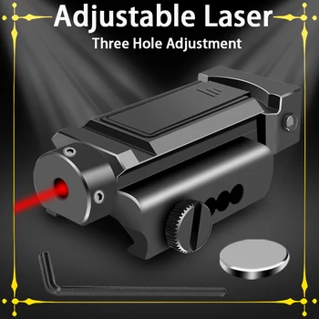 Jahindus Red Dot Laser Silmist Picatinny Rail Compact Laser Ulatus Püss Püstol Glock Püstol Airsoft Relv Taktikaline Jahindus