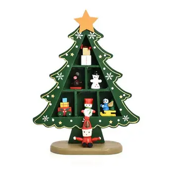 Jõulupuu Laua Kaunistused Puidust Laua Mändide Mini Kaunistused Tabletop Männipuud Kunstlik Jõulud