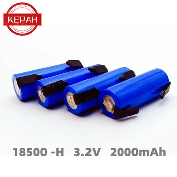 KEPAH 18500-H laetav aku, LED taskulamp, õhusõiduki mudel, mänguasja auto, liitium-ioon aku, DIY nikkel, 2000mAh, 3.2 V