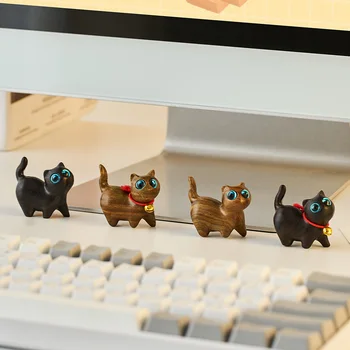Kawaii Puit Kassi Kuju Office Desktop Arvandmed Mänguasjad Skulptuuri Dekoratiivsed Kujukeste, Kodu, Kaunistused Mini Teenetemärgi Kingitused