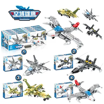 Kooskõlas ehitusplokk Fighter Jet Mudeli Kokkupanekuks, Poiste Puzzle Mänguasjad, Laste Sünnipäev ja Jõulud Kingitused