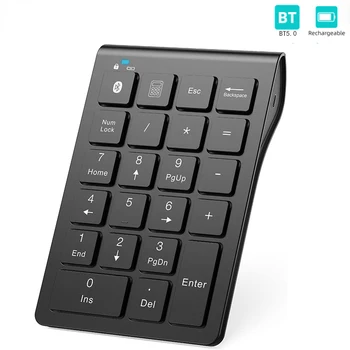 Laetav Bluetooth-Numbriline Klaviatuur 22 võtmed Wireless Number Pad for iPad Sülearvuti Accouting Digitaalne Klaviatuur