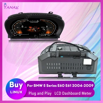 Linux Süsteem Digitaalse Klastri BMW 5-Seeria E60 e61 seadmesse E63 E64 2004-2009 LCD Kiirus Armatuurlaua Arvesti Virtuaalne Kabiini Plug and Play