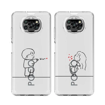 Lovers Armastan Must Valge Telefoni Puhul Poco X5 X3 NFC F5 F4 F3 M3 Xiaomi 12T 12 13 Lite 11 Ultra Mi 10T 5G 11X Pro 11T Kate