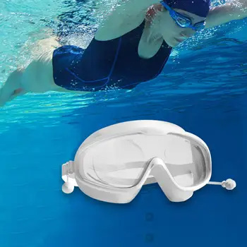 Lühinägevus Ujumine Kaitseprillid Ujuda Klaasid Clear View Prillid koos EarComfortable Meeste ja Naiste Veekindel Anti Udu Sukeldumine Prillid
