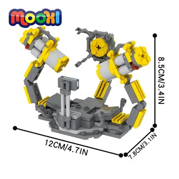 MOOXI Filmi Mecha Armor Platvorm Sõda Mudel Plokid ehitustellised Hariduslik Mänguasi Lastele DIY Kingitused Koguda Osad MOC1152