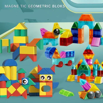 Magnet Ehitusplokid Montessori Alguses Haridus-Ehitus Mänguasjad Geomeetrilise Kujuga Lapsed, Tüdrukud, Poisid, Sünnipäev Kingitused