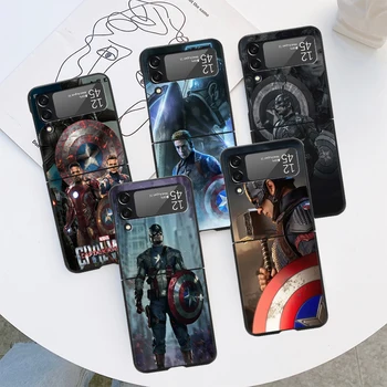 Marvel Steve Rogers Spirit Must ZFlip Case For Samsung Galaxy Z Flip 4 3 5G kõvakaaneline Galaxy zflip4 3 Shell Telefon Fundas