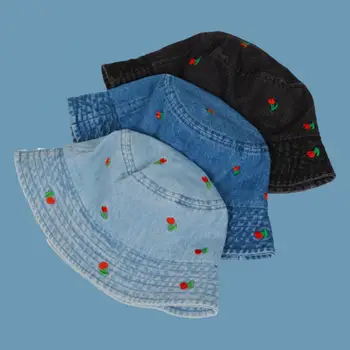 Matkamine Müts Telkimine Naiste Müts Vintage Tikitud Naiste Kalamees Mütsid Stiilne Kokkupandav Hingav Päikese Kaitse Daamid