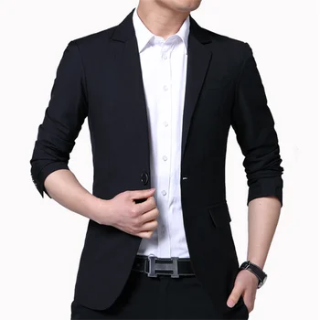 Meeste Ülikond Slim Fit Äri-korea Väljaanne Vabaaja Tahked Värvi Meeste Ülikond Professional Clothing