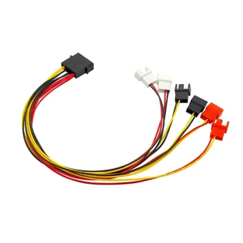 Molex Fan Power Splitter Cable 4Pin IDE Molex to 3Pin Ventilaatori Juhe