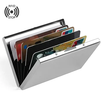 Mood Alumiinium Antimagnetic Kaardi Omanik Naised Mehed Metallist Krediitkaardi Äri Kaardi Omanikele Korraldaja Rahakott Rahakott