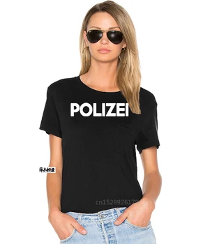 Mood Paksenema Topp Polizei saksa Politsei Särk Prindi Front & Back Meeste Dressipluus Hip-Hop Jope Tops Harajuku Streetwear