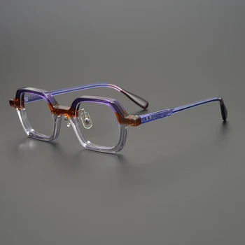 Mood Värvi sobitamise prillid raamiga meeste Disainer square atsetaat optilised prillid Lühinägevus lugemise naiste isikupärastatud prillid