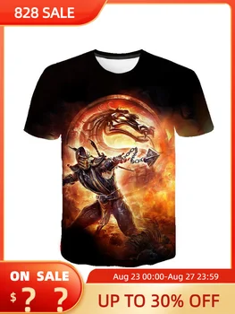 Mortal Kombat 3D Print T-särk Meestele, Naistele 2021 Võitlus Mäng MK Fashion Streetwear Lühikesed Varrukad Unisex T-Särgid 2XS-5XL