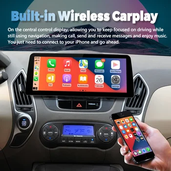 Multimeedia Carplay juhtseade 12.3 tolline Qled Ekraan Auto Video Mängija 2Din Raadio Stereo Hyundai Tucson 2011 IX35 Android 13 GPS