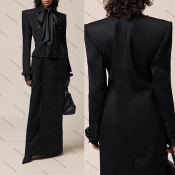 Must Naiste Kleit Lihtne Ühe Nupu Pikk Karv Custom Made Iga Päev Täis Varrukas Kleidid 1 Tk