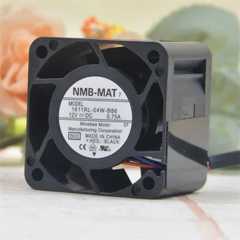 NMB-MAT 12V 0.75 A 1611RL-04W-B86 4028 40MM 4CM 40 * 40 * 28 mm 1U 2U server ventilaator Suur võimsus jahutusventilaator 4pin