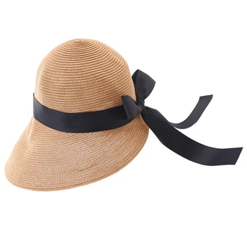 Naiste Õled Päike Müts Bowknot Lips Lai Nokk Kokkupandav Sun Beach Mütsid vabaõhuspordi Matkamine