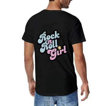 New Rock n' Roll Tüdruk T-Särk must t-särgid custom t särk Esteetiline riided Tee särk meeste valge t-särgid