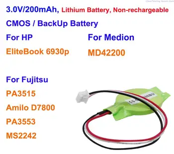 OrangeYu 200mAh Aku Fujitsu Amilo D7800, MS2242, PA3515, PA3553, HP EliteBook 6930p, Sest Medion MD42200