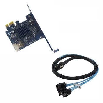 PCIE Mini SFF-8087 Expansion Card Support 4 Port 6Gbps HDD SSD