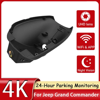 Peidetud Auto DVR Wifi esikaamera 4K UHD Kriips Cam Video Recorder Originaal Jaoks Jeep Grand Ülem Kõrge Konfiguratsioon 2018 2019