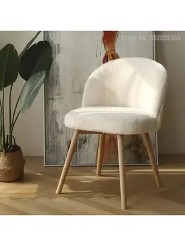 Põhjamaade kummut meik väljaheites seljatugi kodu magamistuba disainer kerge luksuslik meik tool net punane ins nail art tool