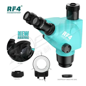 RF4 Hea Kvaliteediga 6.5-65X Triocular Sünkroonne suumobjektiiv Kohaldata Stereo-kordse Suurendusega Mikroskoobi RF6565-PO4 Repair Tööriistad