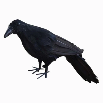 Realistlik Uus Must Ronk, Suleliste Crow Halloweeni Kostüüm Prop Tarvik