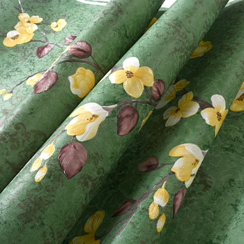 Retro Roheline Seina Paber 3D Romantiline Lille Õie Mitte Riie Plekilised jaoks Taustapildi Magamistuba, elutuba Kodu Kaunistamiseks