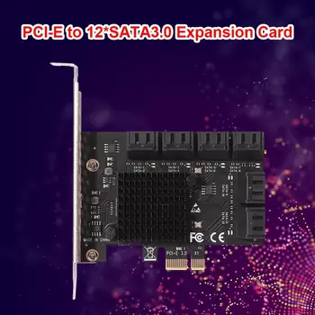 SA3112J PCIE Adapter 12 6Gbps Pordi PCI-Express X1, et SATA 3.0 Kontroller Kaardid