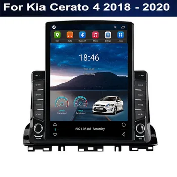 Sest Tesla Stiilis 2Din Android 12 Auto Raadio Kia Cerato 4 2018 - 2030 Multimeedia Video Mängija, GPS Stereo Carplay DSP RDS Kaamera