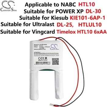 Sobib Vingcard Timelox HTL10 6xAA jaoks Ultralast DL-25 HTLUL10 jaoks Kiesub KIE101-6AP-1 VÕIMSUS XP DL-30 NABC HTL10