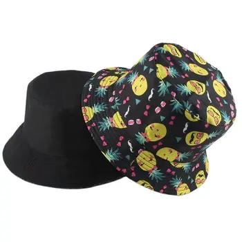 Suvel Panama Kopp Müts Mood Prindi Hip-Hop Bob Pöörduv Kalamees Mütsid Mehed Naised Väljas Päikesekaitsetoodete Beach Püük Kork