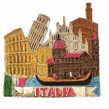 Sümpaatia Tower Pisa, Veneetsia Colosseum Itaalias külmkapimagneteid Reisi 3D Memorial Magnet Külmik Kleebised Kingitus Tuba Deco