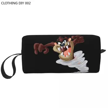 Tasmanian Devil Reisi Kosmeetika Kott Naiste Taz Koomiks Koomiks Tualett-Meik Korraldaja Lady Ilu Säilitamise Kotid Dopp Kit Kasti Puhul