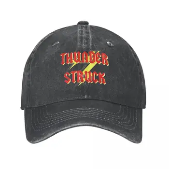 Thunderstruck AC DC Heavy Metal Baseball Caps Punk Õnnetud Puuvillased Mütsid Müts Vintage Väljas Kõik Aastaajad Reisi Snapback Müts