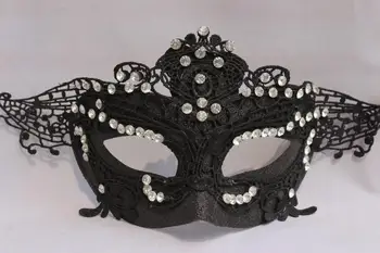 Toote saab kohandada. pool maski pits feather mask Halloween uus masquerade printsess valge tulemuslikkuse rekvisiidid