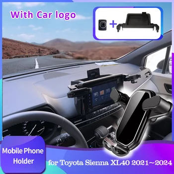 Toyota Sienna XL40 2021~2024 Auto Mobiiltelefonide Hoidja GPS-i Toetama Seista Air Vent Clip-Salve Paigaldada Lisaseadmed Samsung iPhone