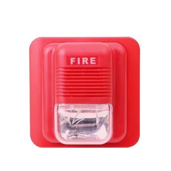 Tulekahju Alarm Horn 119 Tulekahju Alarm LED Vilkuv Valgus Sireen 12V 24V Tule Heli ja Valguse Alarm