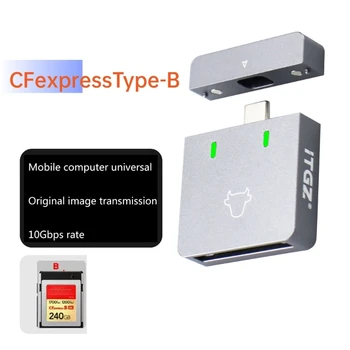 Tüüp C-Kaardi Lugeja CFexpress TypeB-Kaardi Lugeja USB3.2 Gen2 Adapter 10Gbps Jaoks SLR Sülearvuti Tarvikud-Kaardi Lugeja